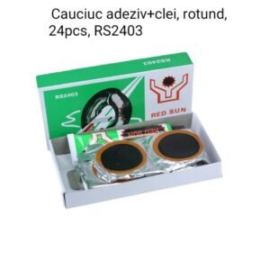 Cauciuc adeziv+clei, rotund, 24pcs, RS2403