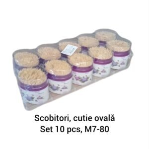 Scobitori, cutie ovală Set 10 pcs, M7-80