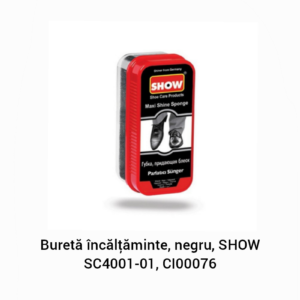 Buretă încălțăminte, negru, SHOW SC4001-01, CI00076