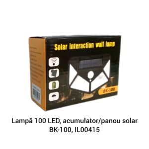 Lampă 100 LED, acumulator/panou solar BK-100, IL00415
