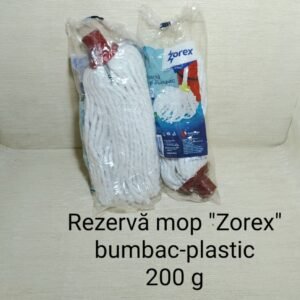 Rezervă mop "Zorex" bumbac-plastic 200 g