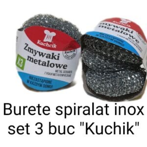 Burete spiralat inox set 3 buc "Kuchik"