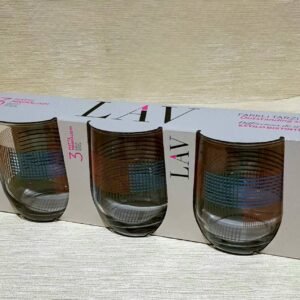 Set 3 pahare sticlă 315ml SUD15