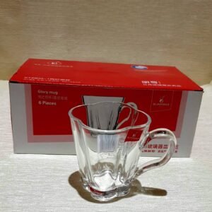 Cană sticlă 200ml, KTZB35-1, set 6PC