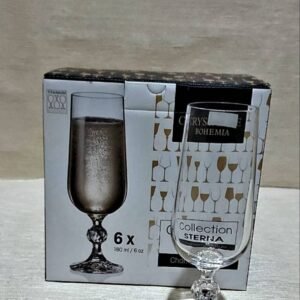 Set 6 pahare şampanie 180ml