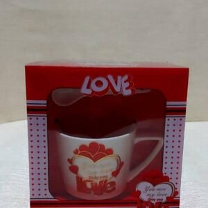 Ceaşcă +linguriţă (cutie) Love