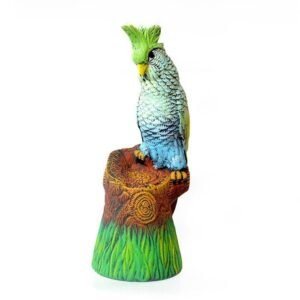Decoraţiune grădină Papagal pe buturuga, 50cm DS01734