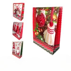 Pungă cadou Red/Green Christmas 40 cm, 40-082.3