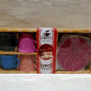 Set cafea ceramica, 6+6pcs