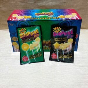 Caramela Lollipop Surprise DIP+Popping Candy, 36buc*12gr.