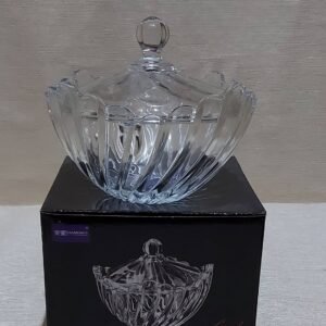 Bombonieră sticlă cu capac 500ml, Diamonds