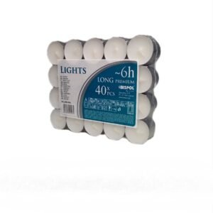 Set 40 lumânări Premium Line, 6h Bispol, PF20-40S, DS04206