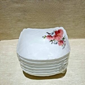 Salatieră pătrată Orhidee 20cm
