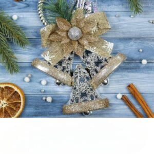 Decor gold "3 Clopoţei" 26*26cm, #ZD-2266, 30-641