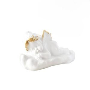 Suvenir Inger culcat pe nor, 13cm