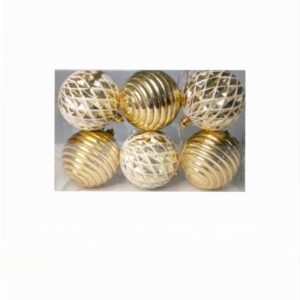 Globuri brad Cutt, unicolor 7 cm*6 buc, #2177, 30-445