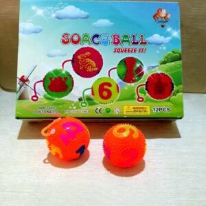 Jucarie minge Arici+lumină +elastic, set 12pcs, 6100-2