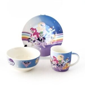Set vesela pt copii, 3 piese, Unicorn, BS30, VC1068