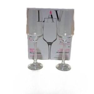 Set 6 pahare sticlă 230 ml, şampanie LAV LV-LAL545F