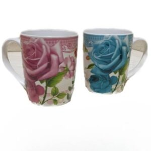 Cană ceramică flori 350 ml
