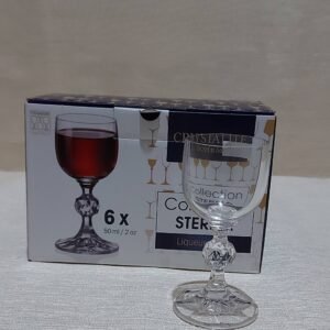 Set 6 pahare sticlă 50ml, Bohemia