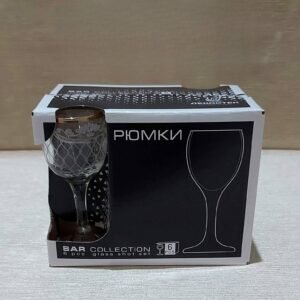 Set 6 pahare cu picior, 55ml (Рюмки), Винтаж, art.1713-532, 41-930W