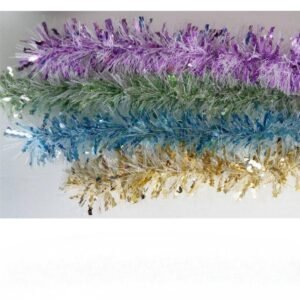 Beteală+gheață pt brad GY718 Violet,albastru,verde,9cm/2m,30-208B