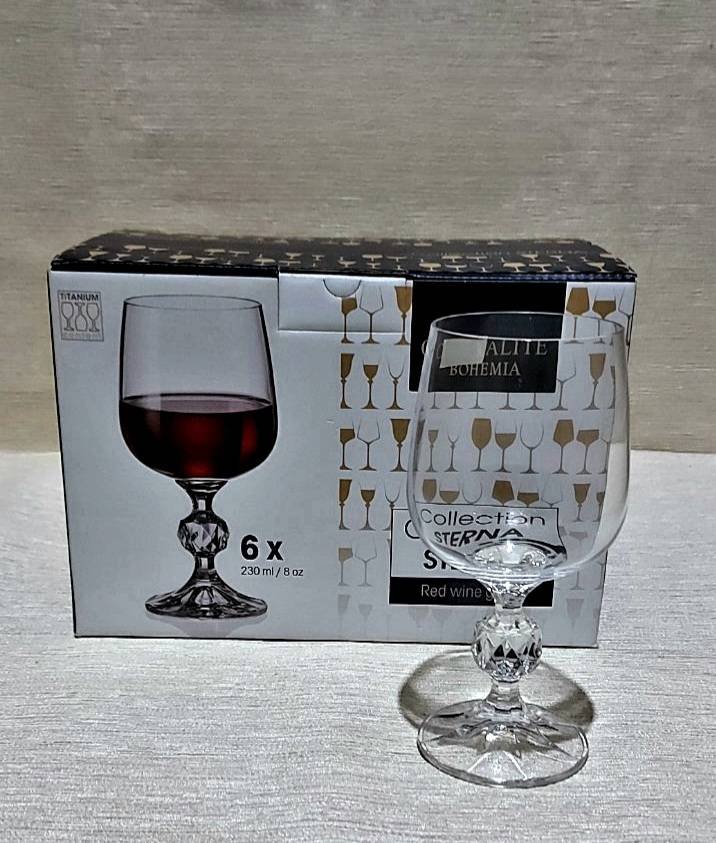 Set 6 pahare vin 230ml, Bohemia